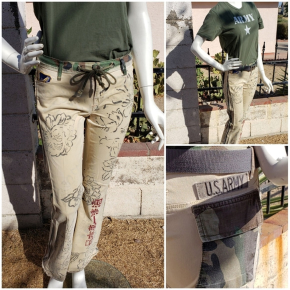 FREE PEOPLE X RILEY MILITARY PANTS - Picture 2 of 8